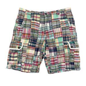 Men's Trevero Distressed Patchwork 100% Cotton Shorts‎ Size 34